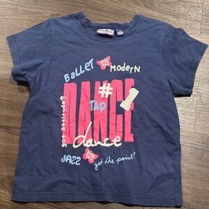 Blue and Pink Dance Theme Kids T-Shirt